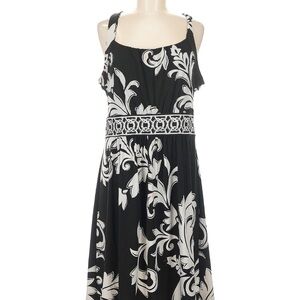 White House Black Market Black and White Maxi Dress